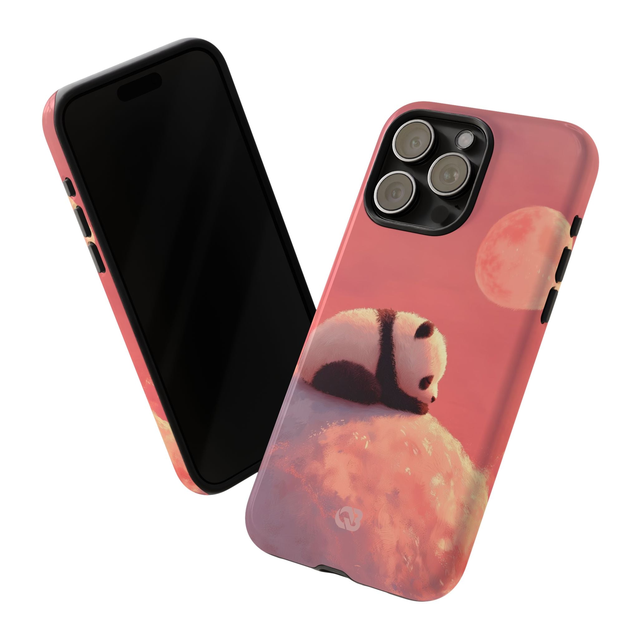 Rose Moon Panda · Tough Coque de téléphone pour iPhone