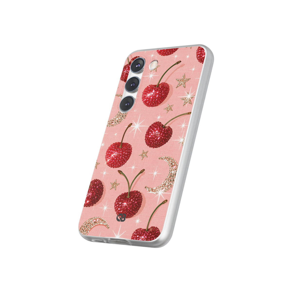 Bedazzled Ruby Cherries · Lite Phone Case for Samsung · Pink