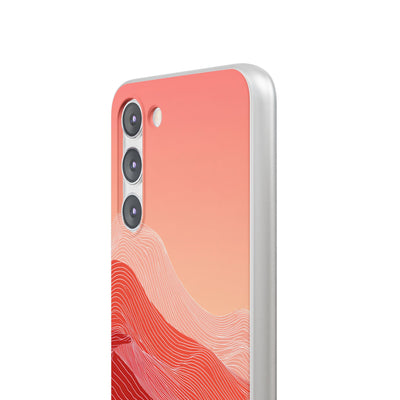 Red Lite Phone Case for Samsung - Crimson Ridge Contour