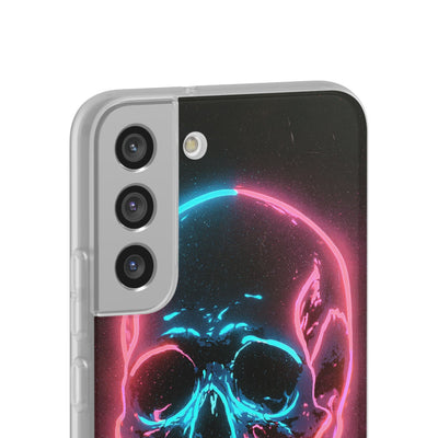 Neon Drip Skull · Lite Phone Case for Samsung · Black