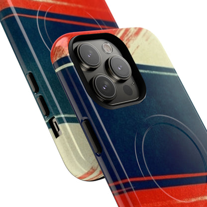 Blue Diagonal Motion iPhone 14 Pro Max Case - Tough+