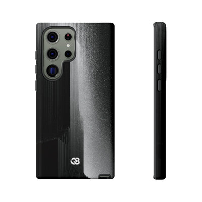 Black Tough Phone Case for Samsung - Brutalist Pixel Monolith