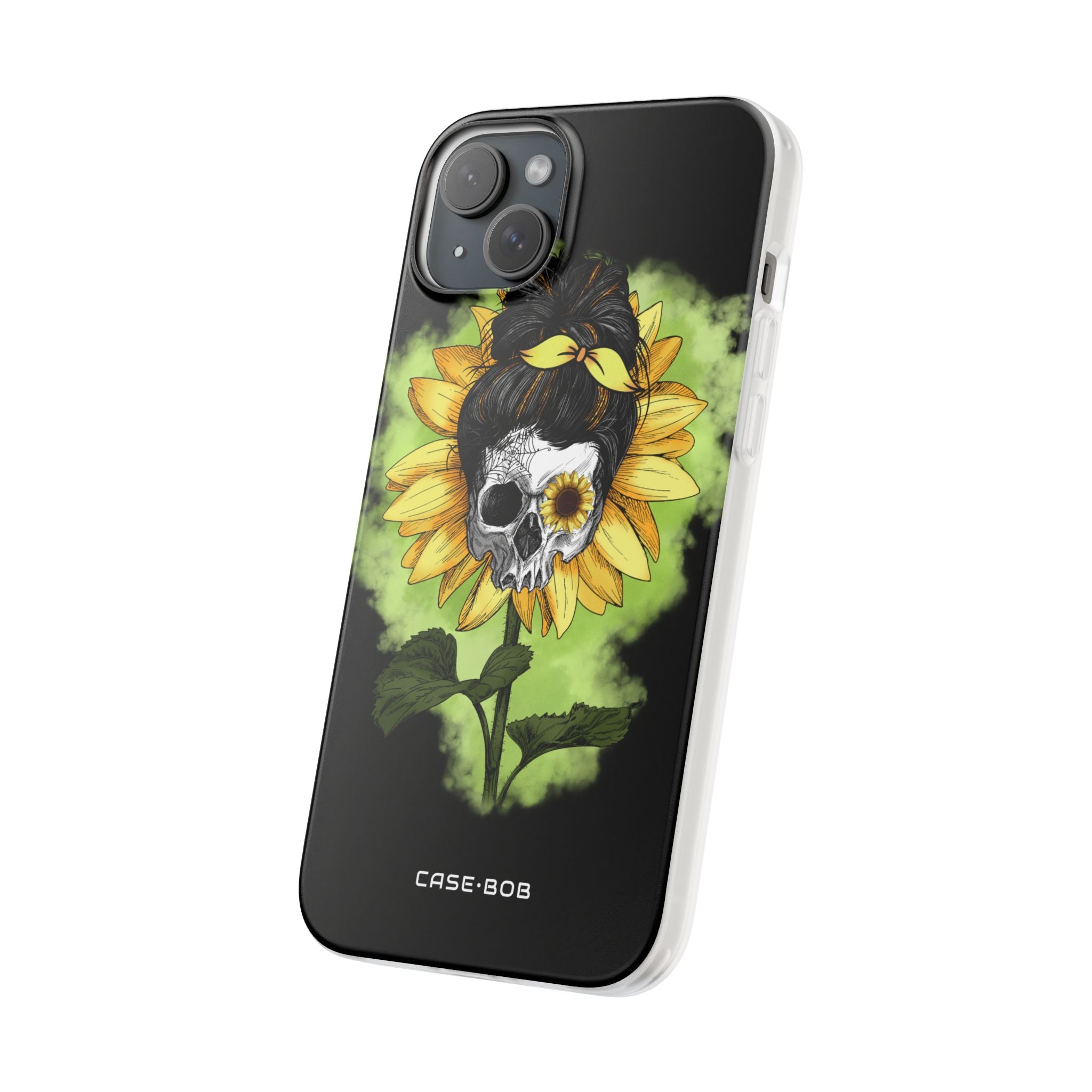 Solsikke Kranium iPhone 15 Plus Cover - Blød