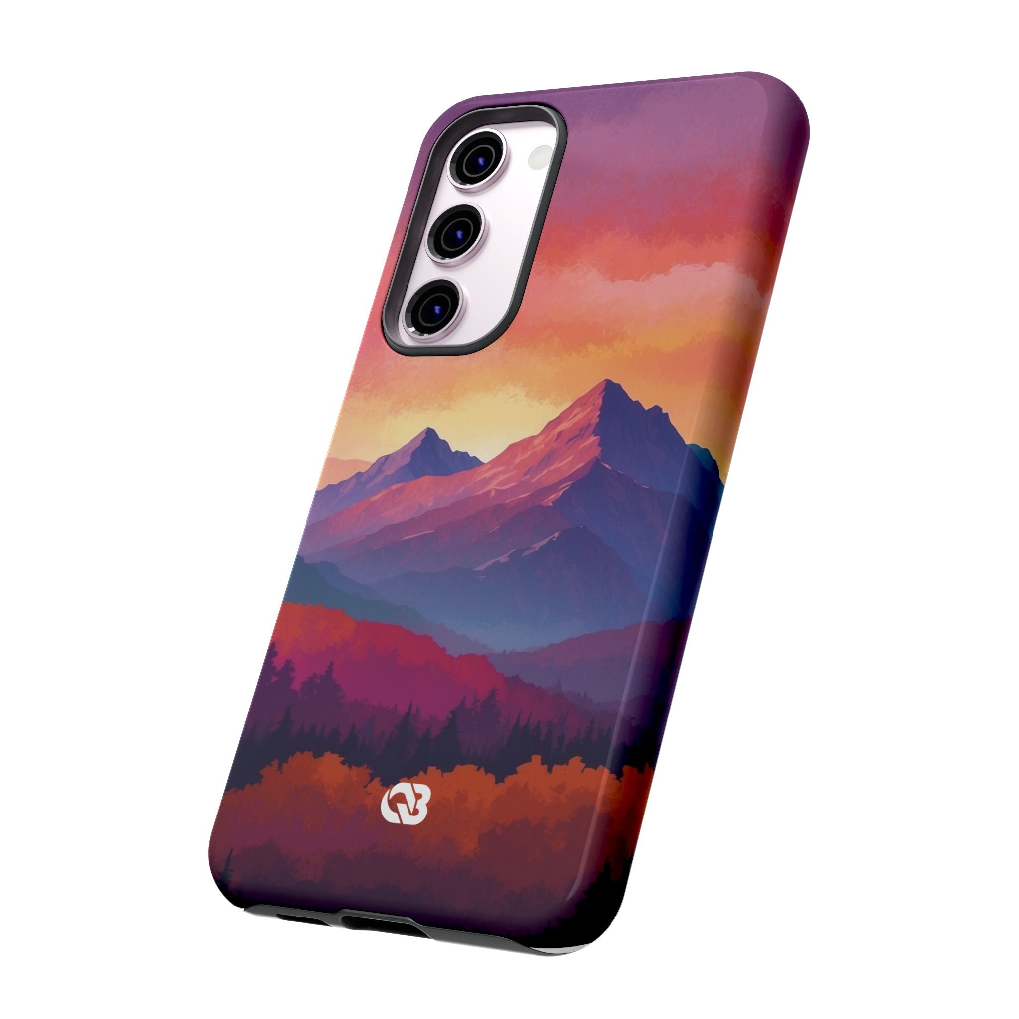 Crimson Mountain Dusk · Tough Phone Case for Samsung