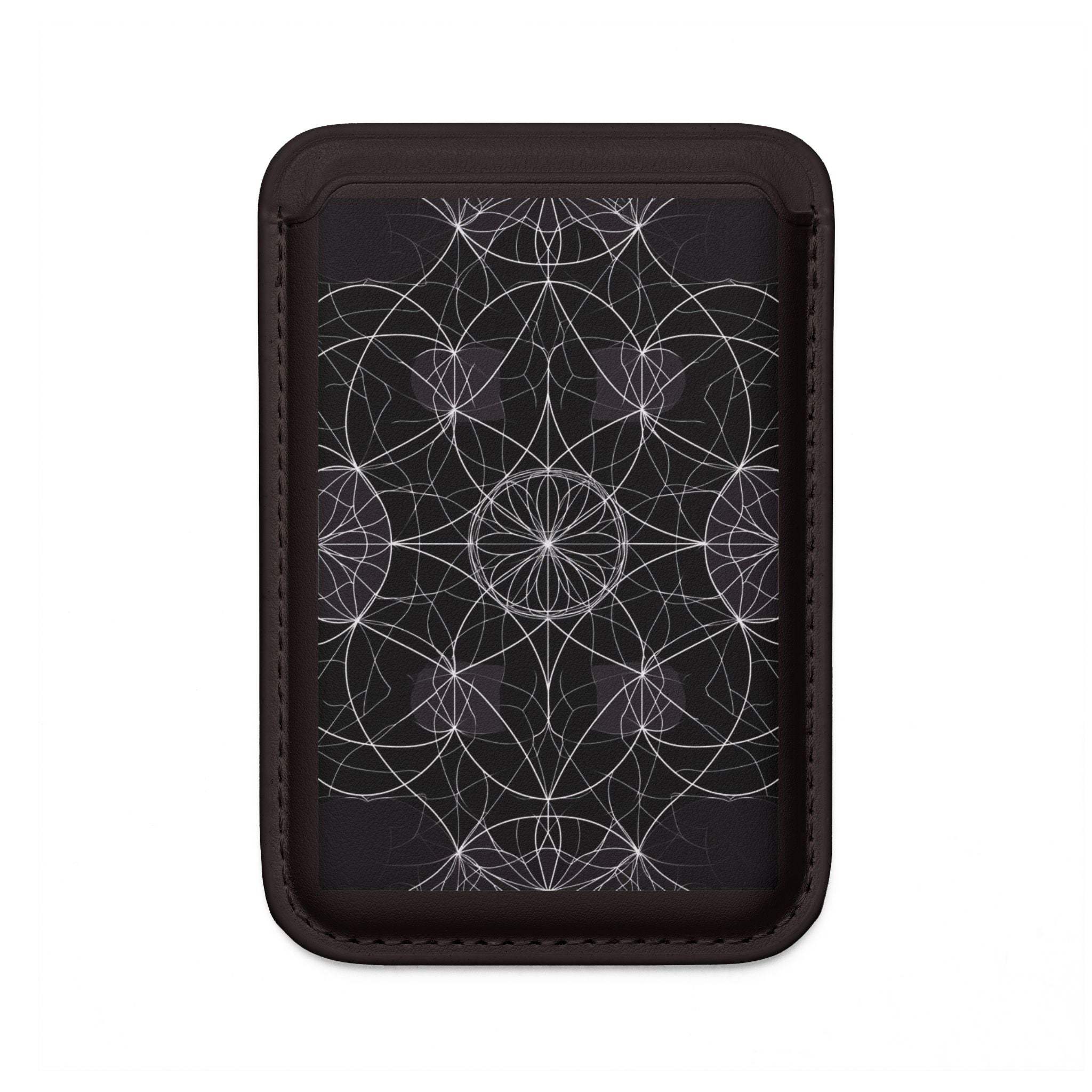 White Mandala Radiance Wallet – MagSafe Ready