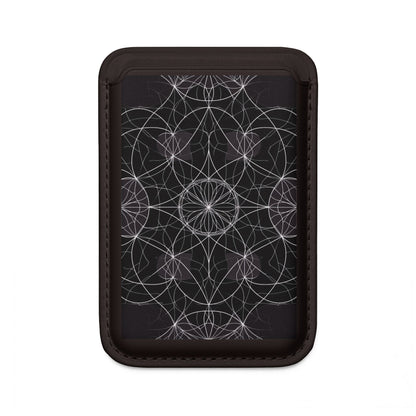 White Mandala Radiance Wallet – MagSafe Ready