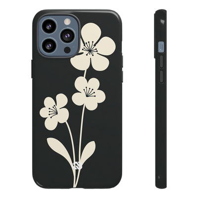Nordic Blossom · Tough Phone Case for iPhone · Black