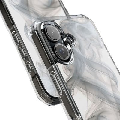 Vapor Noir · Clear Impact Magnetic Phone Case for iPhone ·  White