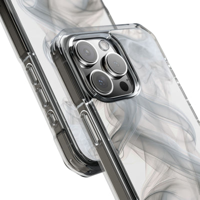 Vapor Noir · Clear Impact Magnetic Phone Case for iPhone ·  White