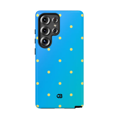 Cyan Sun Dots · Tough Custodia per Samsung