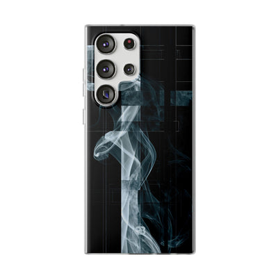Black Lite Phone Case for Samsung - Arctic Vapor Grid