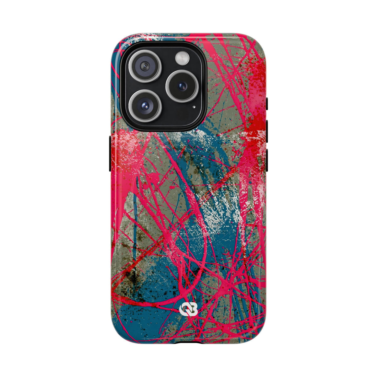 Neon Static Drip · Tough 2.0 Magnetic Phone Case for iPhone · Pink