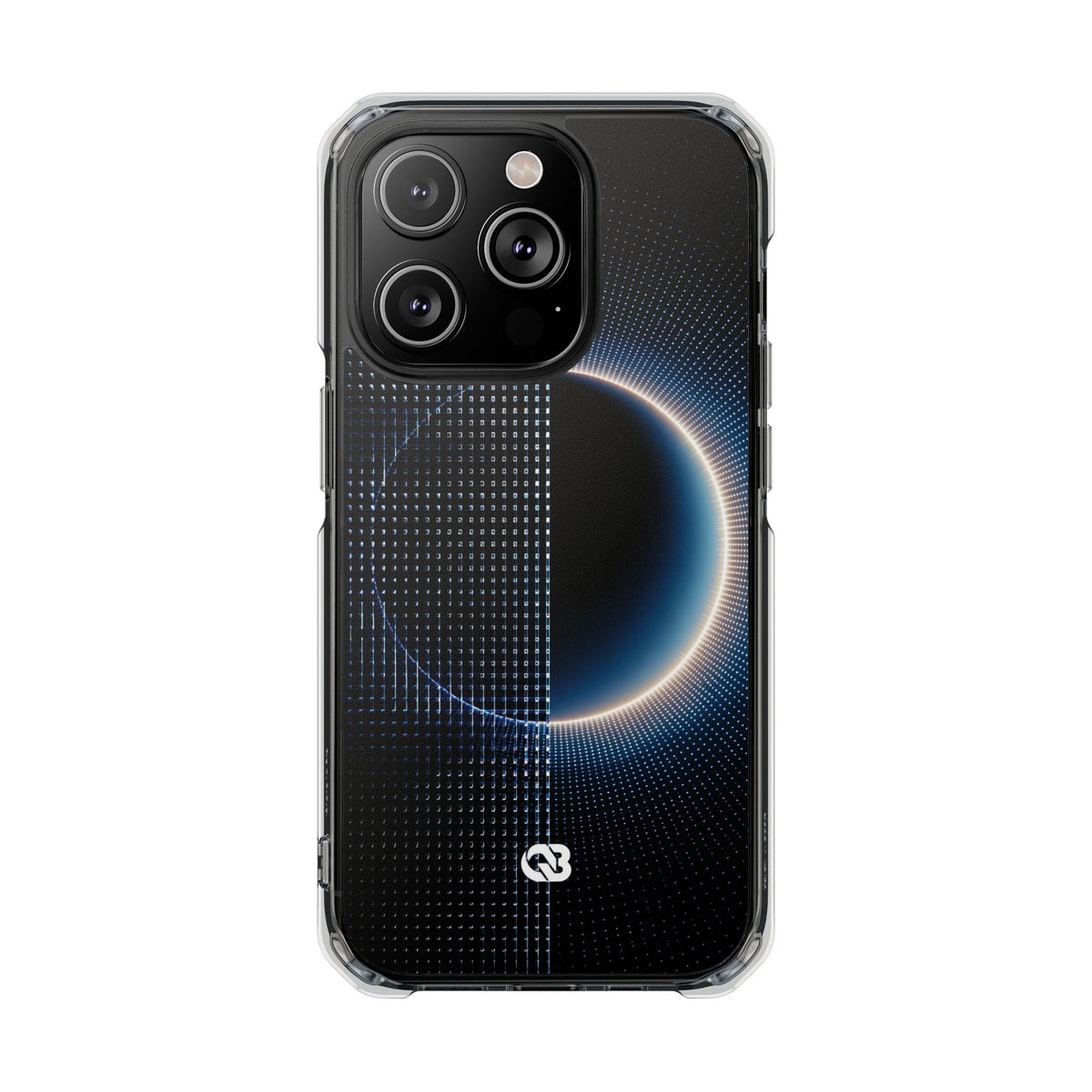Luminous Meridian · Clear Impact Magnetic Phone Case for iPhone · Black