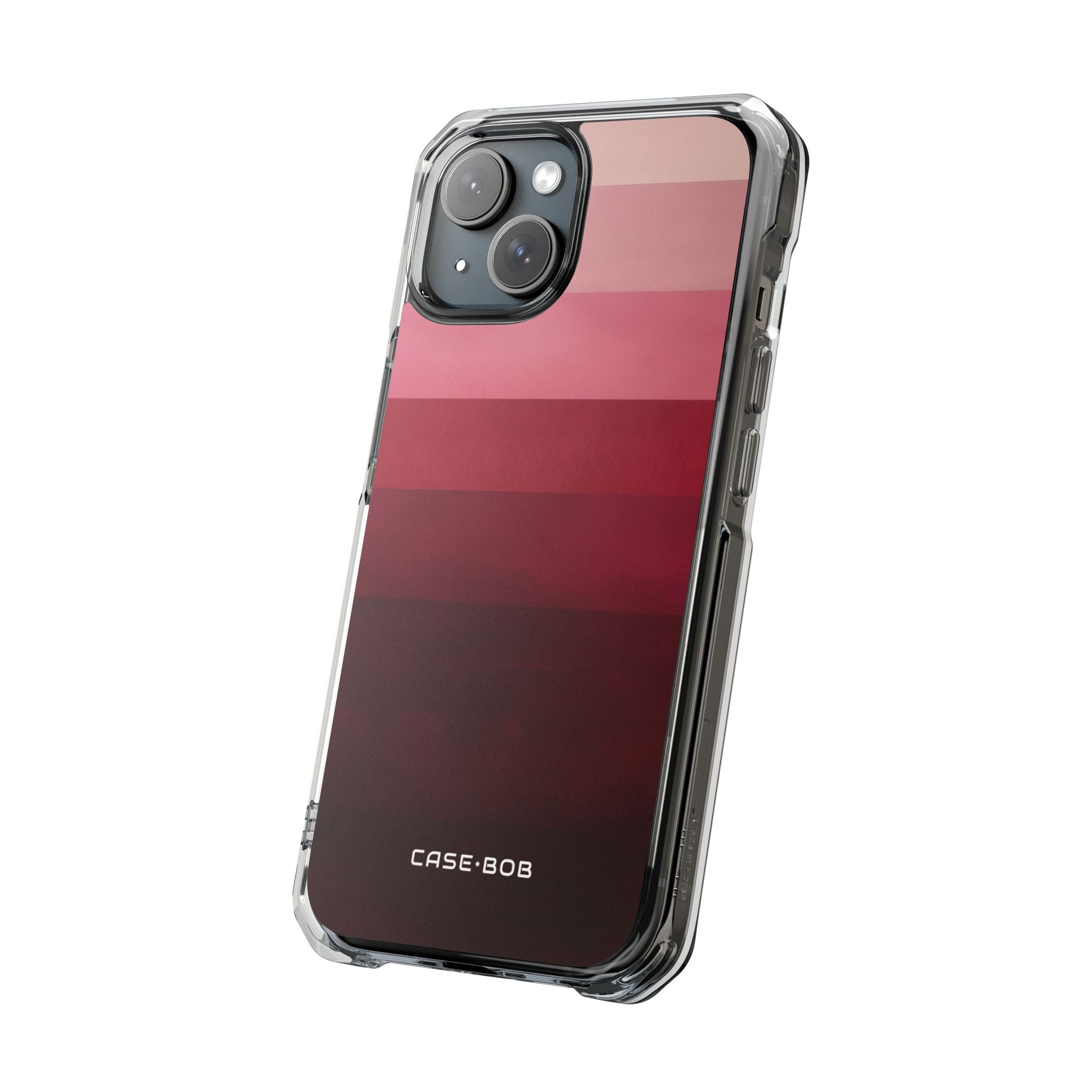Pink Horizon Bands iPhone 15 Case - Impact