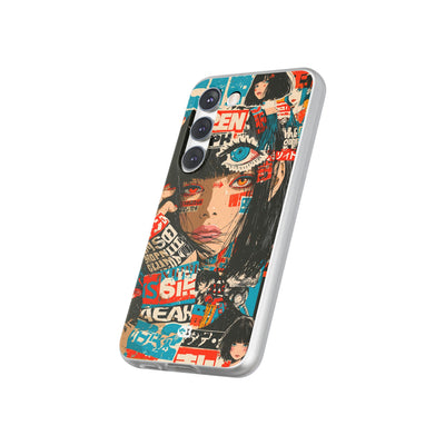 Shibuya Street Collage · Lite Phone Case for Samsung · Red