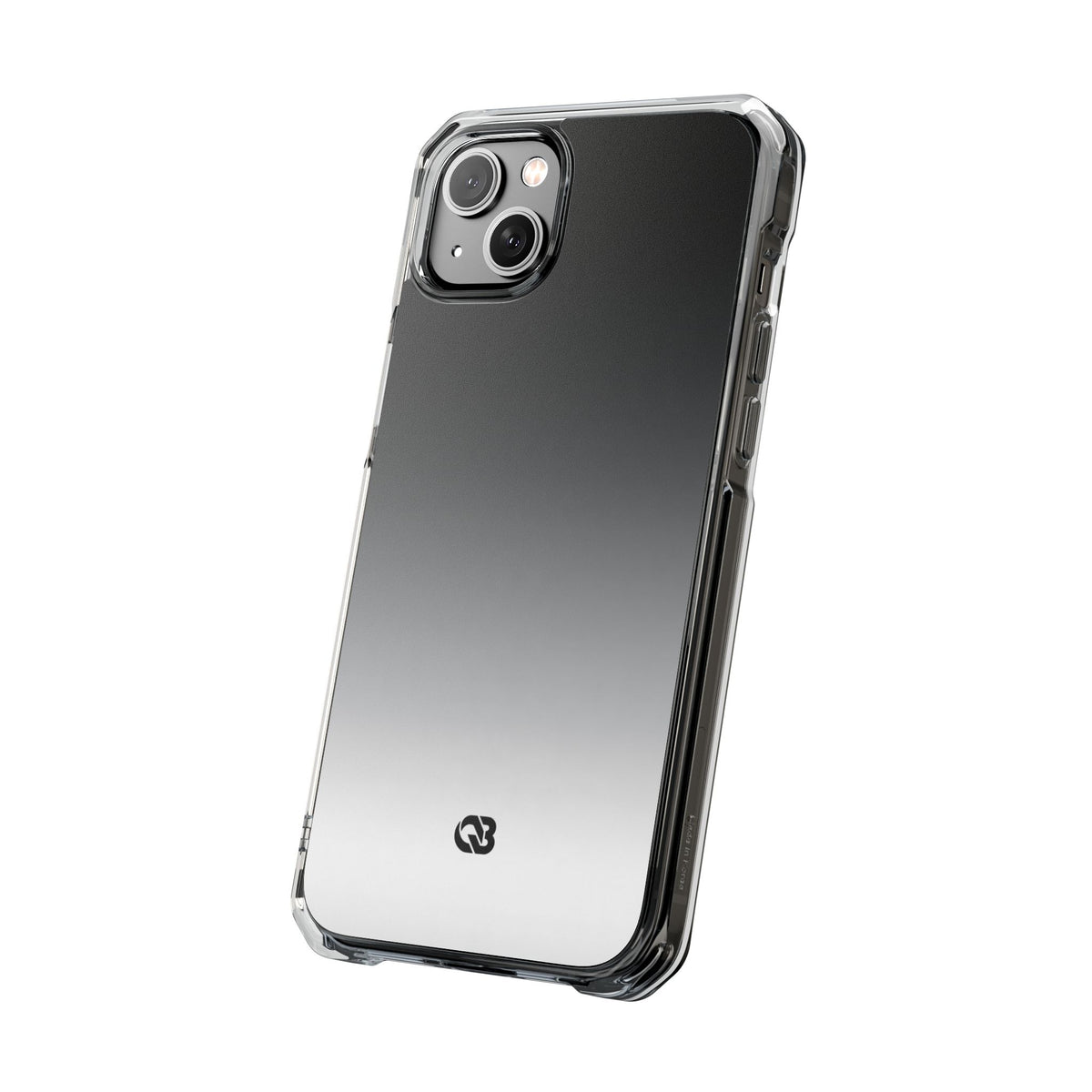 Noir Ombre Fade · Clear Impact Magnetic Phone Case for iPhone ·  Black