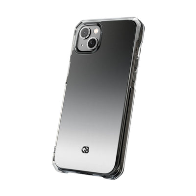 Noir Ombre Fade · Clear Impact Magnetic Phone Case for iPhone ·  Black