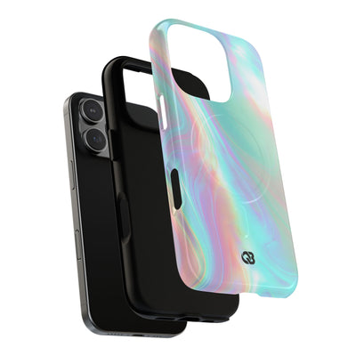 Prismatic Liquid Light · Tough 2.0 Magnetic Phone Case for iPhone · Teal