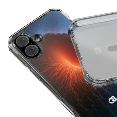 Thermal Aura Pulse · Clear Impact Magnetic Phone Case for iPhone · Blue
