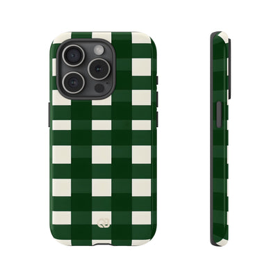 Hunter Green Plaid · Tough Phone Case for iPhone
