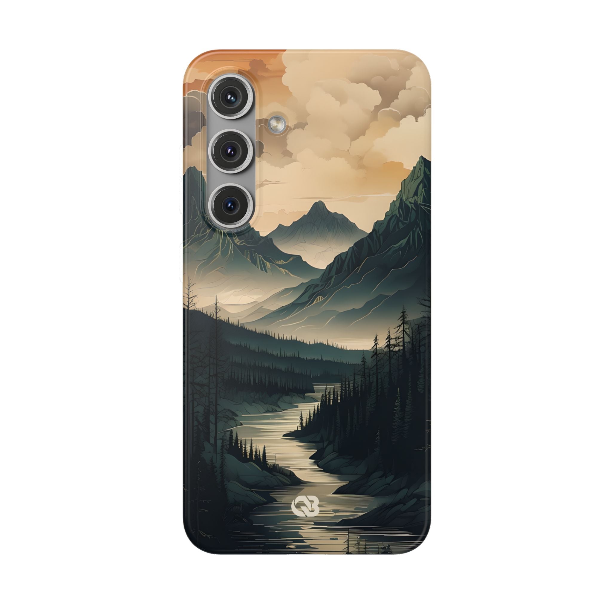 Summit River Dusk · Soft Phone Case for Samsung