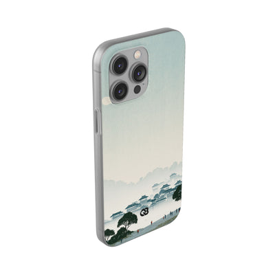 Blue Lite Phone Case for iPhone - Mist Valley Pagoda