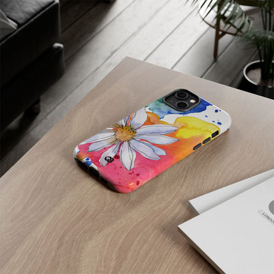 Vivid Bloom Splatter · Tough Handyhülle für iPhone