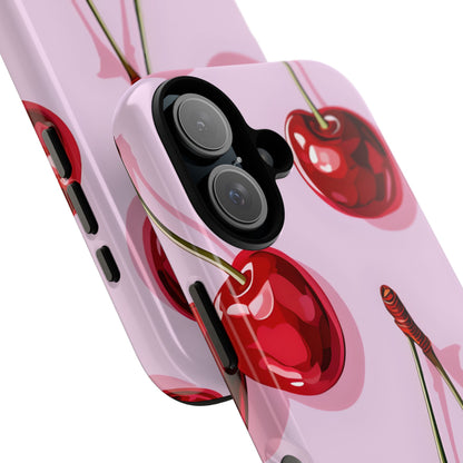 Glossy Cherry Burst iPhone 16 Case - Tough - CASE•BOB