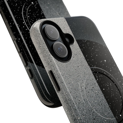 Black Tough 2.0 Magsafe Phone Case for iPhone - Lunar Static Orbit