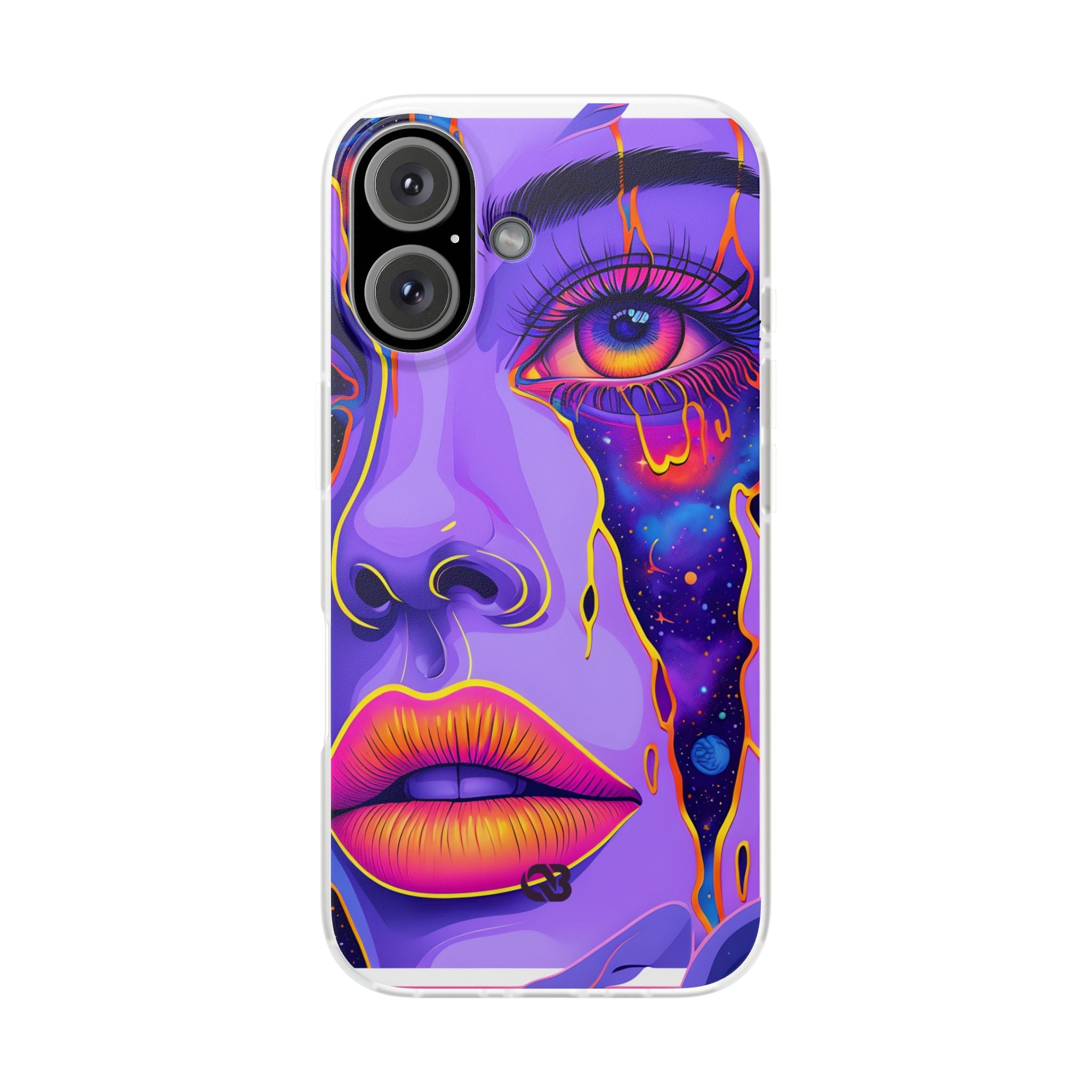 Violet Cosmic Gaze · Soft Custodia per iPhone