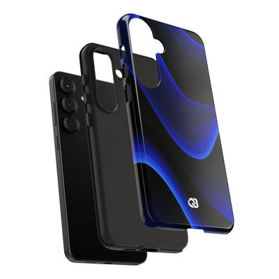 Blue Tough Phone Case for Samsung - Electric Cobalt Flow