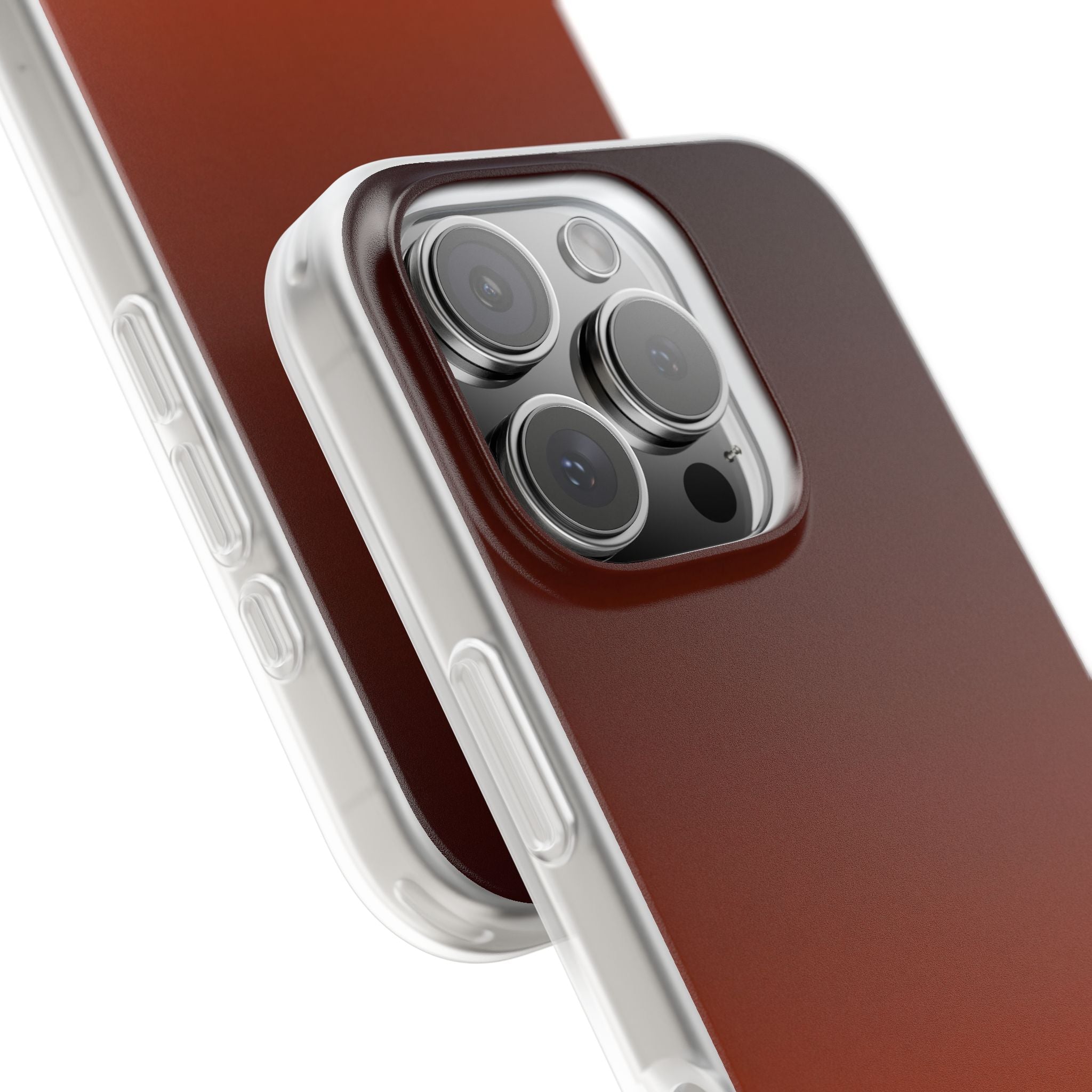 Orange Lite Phone Case for iPhone - Obsidian Ember Fade