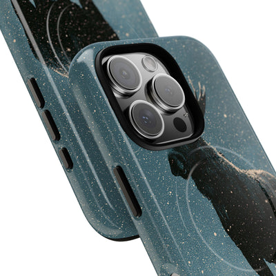 Nordic Boreal Moose · Tough 2.0 Magnetic Phone Case for iPhone · Blue