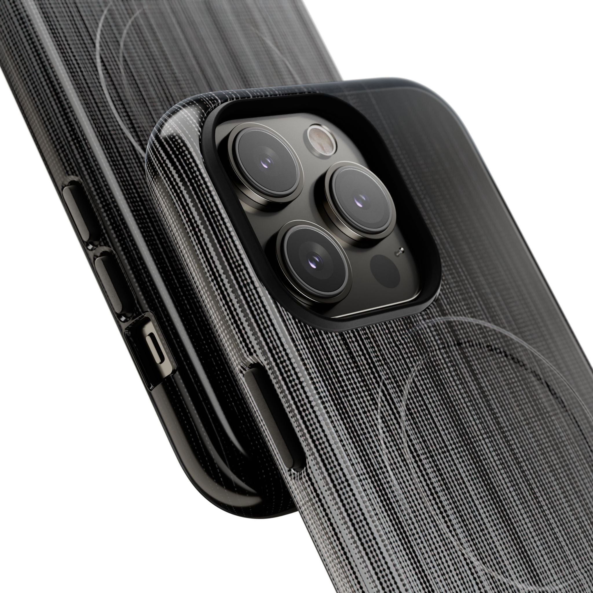 Grey Tough 2.0 Magsafe Phone Case for iPhone - Static Vertical Dither