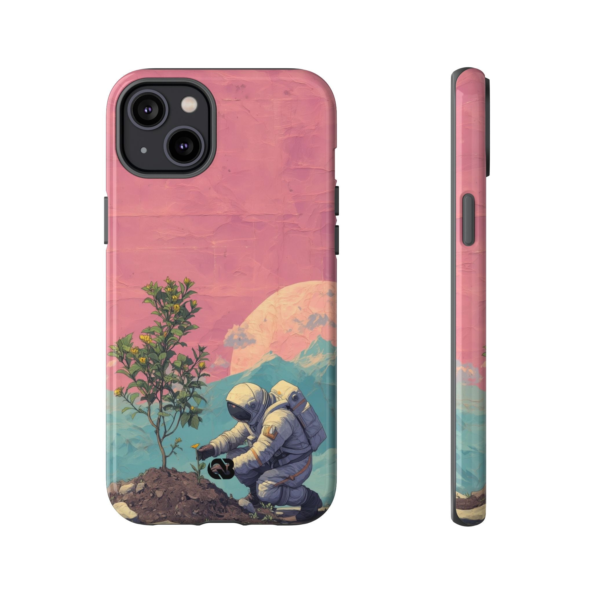 Lunar Pastel Bloom · Coque de téléphone Tough pour iPhone