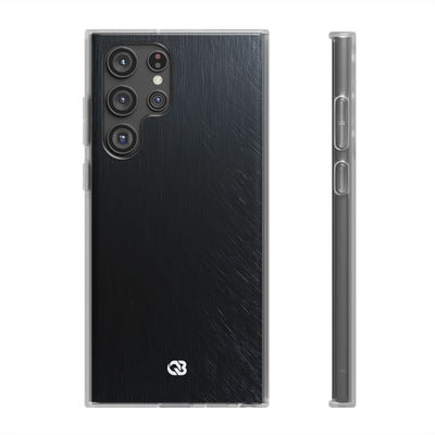 Black Lite Phone Case for Samsung - Midnight Brushed Grain