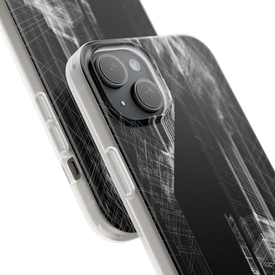 Black Lite Phone Case for iPhone - Ghost Urban Wireframe
