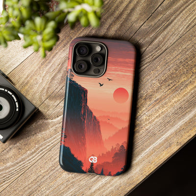 Orange Tough Phone Case for iPhone - Crimson Ridge Flight