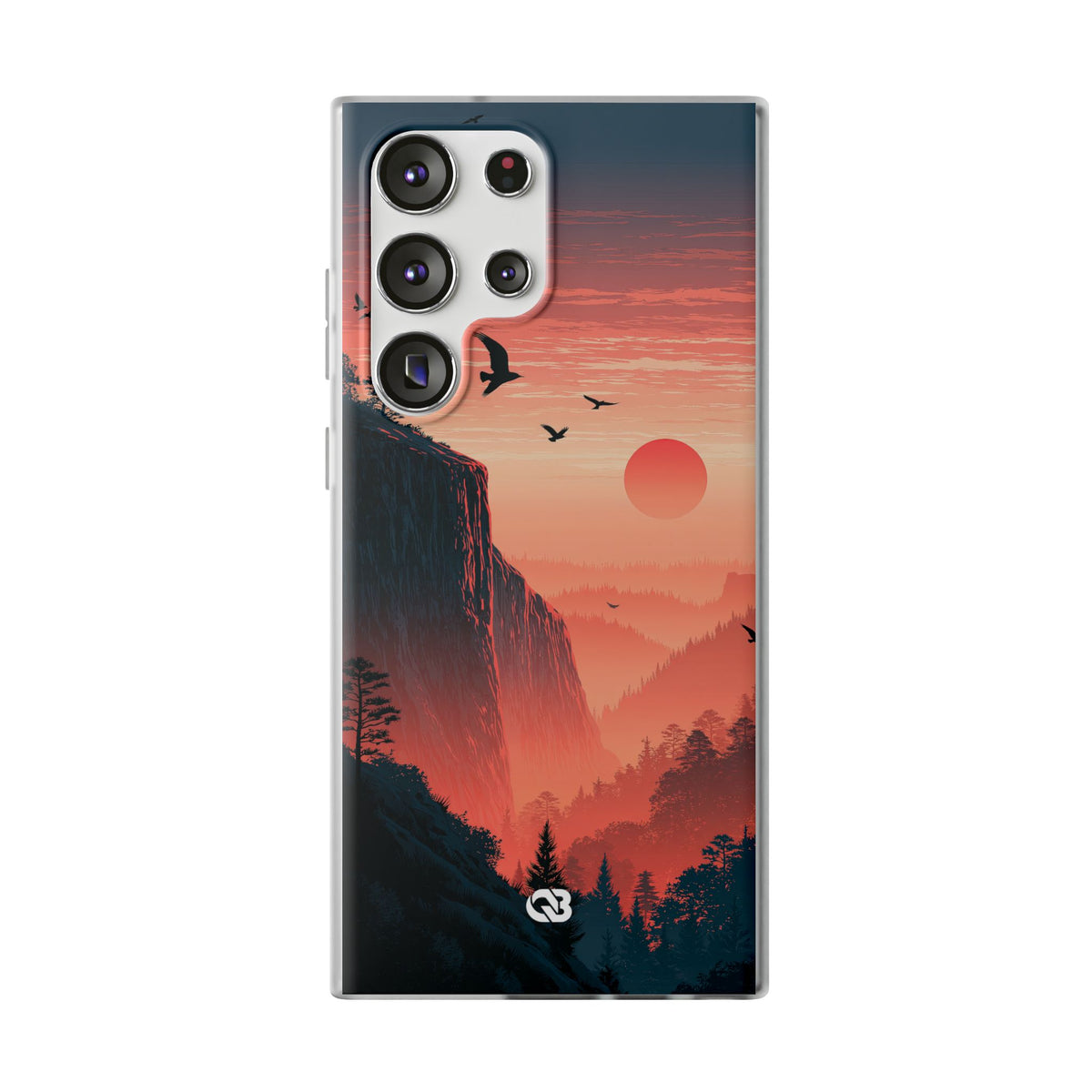 Orange Lite Phone Case for Samsung - Crimson Ridge Flight