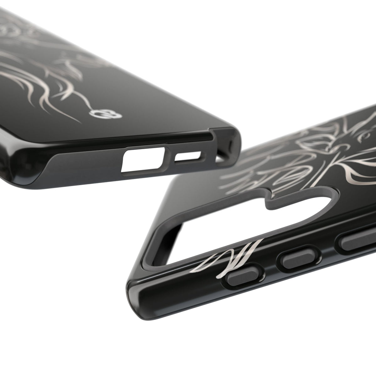 Nordic Moose Contour · Tough Phone Case for Samsung · Black