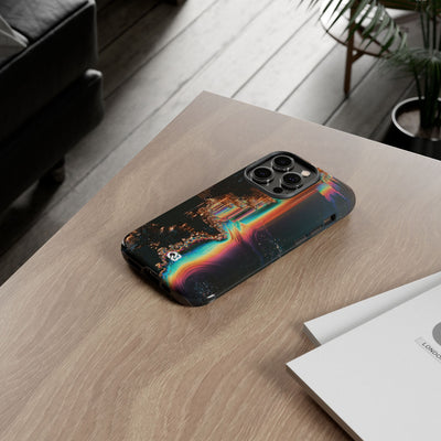 Prismatic Circuit · Tough Phone Case for iPhone · Black