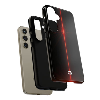 Red Tough Phone Case for Samsung - Crimson Flare Vector