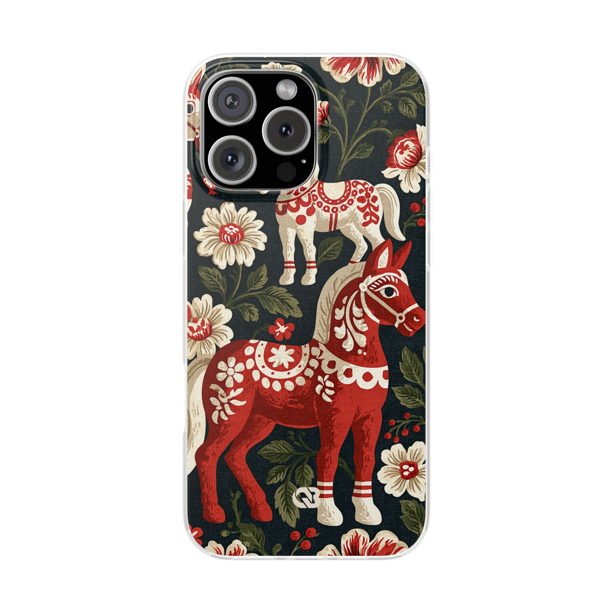 Nordic Dala Meadow · Lite Phone Case for iPhone ·  Red