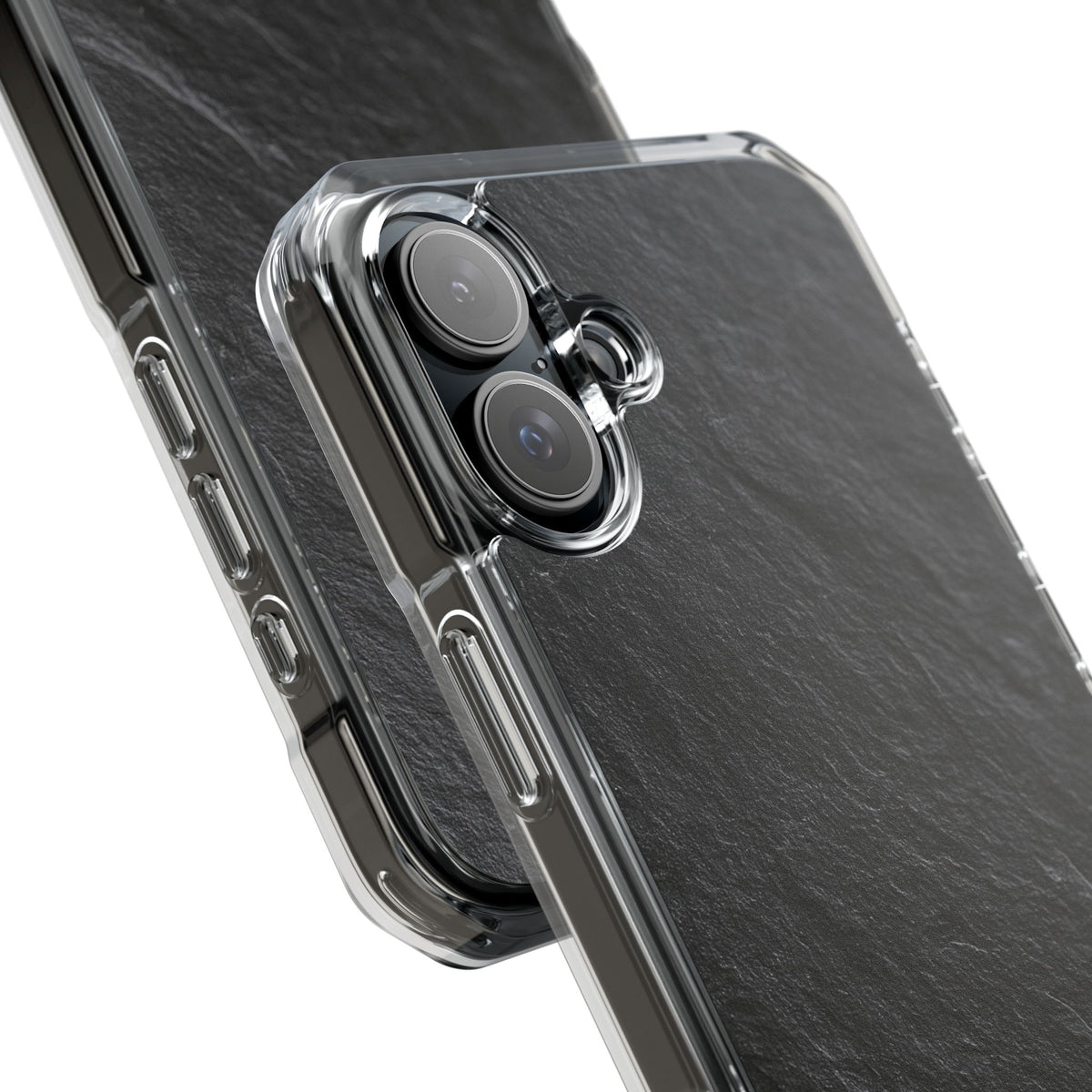 Obsidian Slate · Clear Impact Magnetic Phone Case for iPhone ·  Black