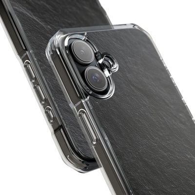 Obsidian Slate · Clear Impact Magnetic Phone Case for iPhone ·  Black