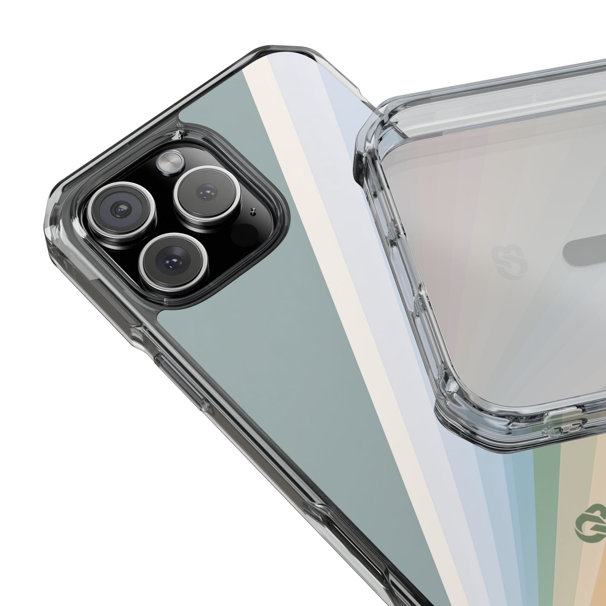 Green Impact MagSafe Phone Case for iPhone - Sage Prism Beam