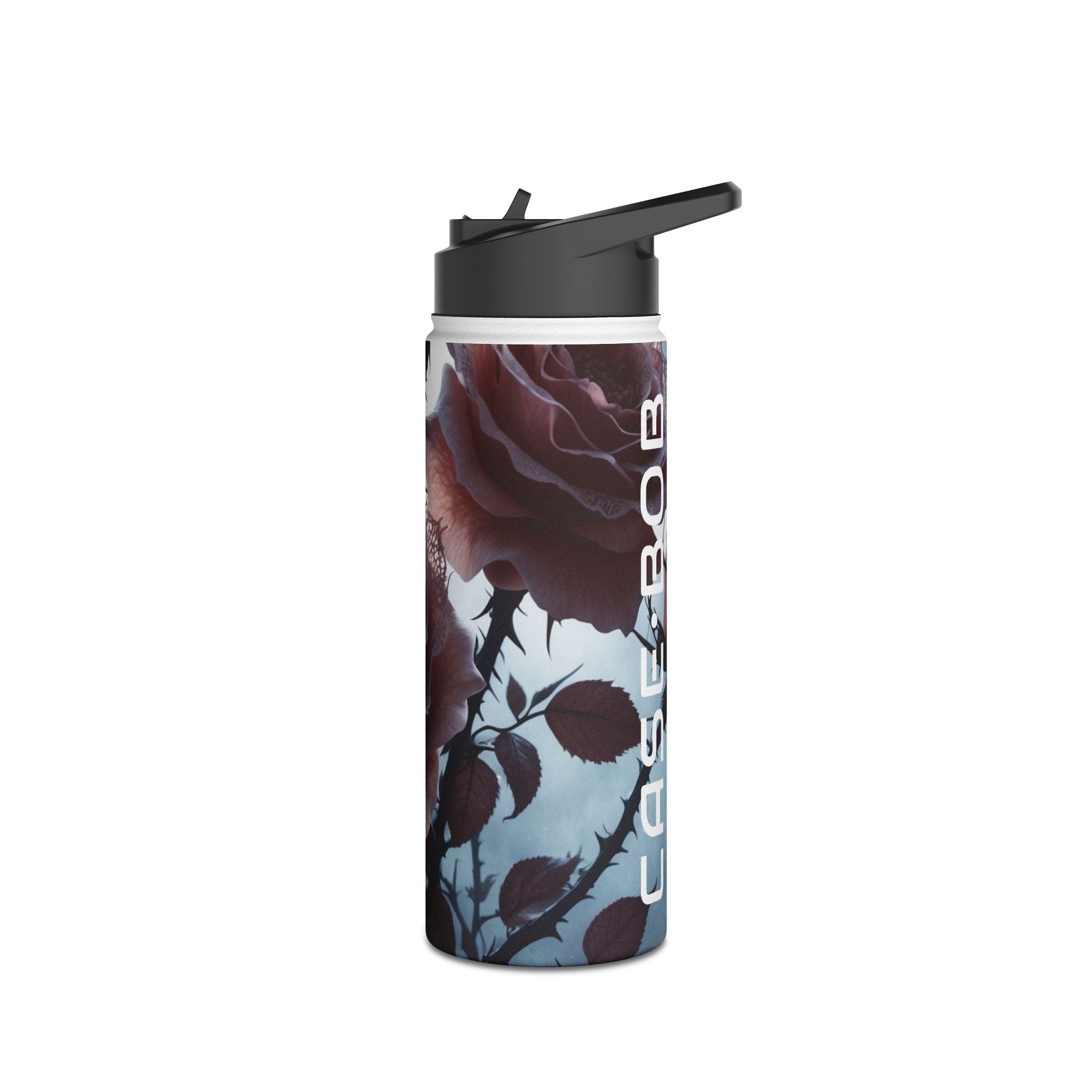Lace Rose Moonlight - Stainless Steel Water Bottle