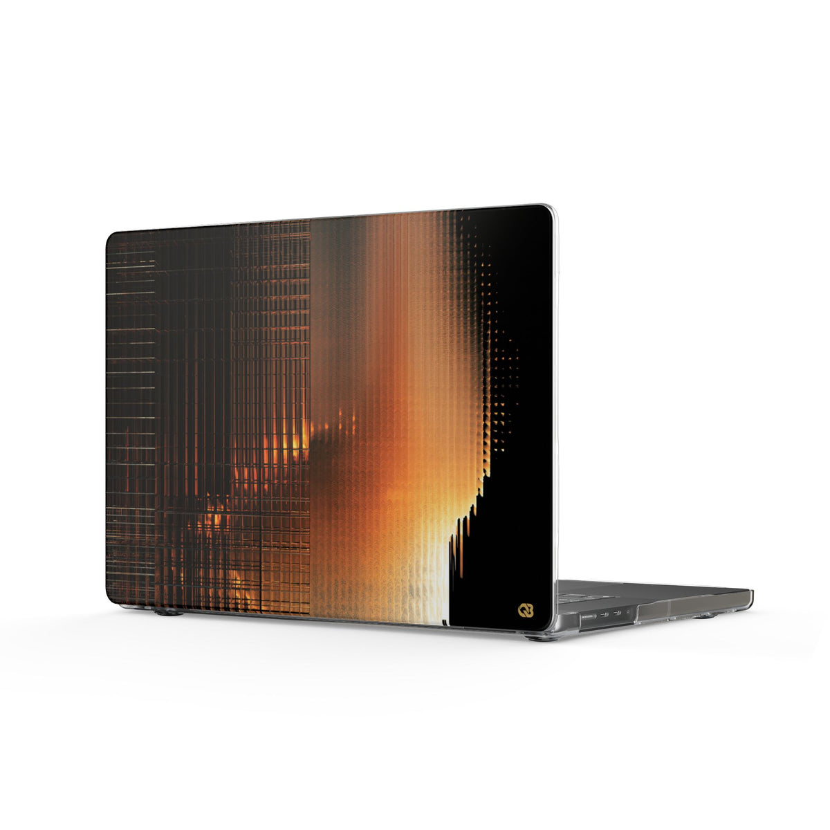 Luminous Grid · Clear Hard Case for MacBook · Black