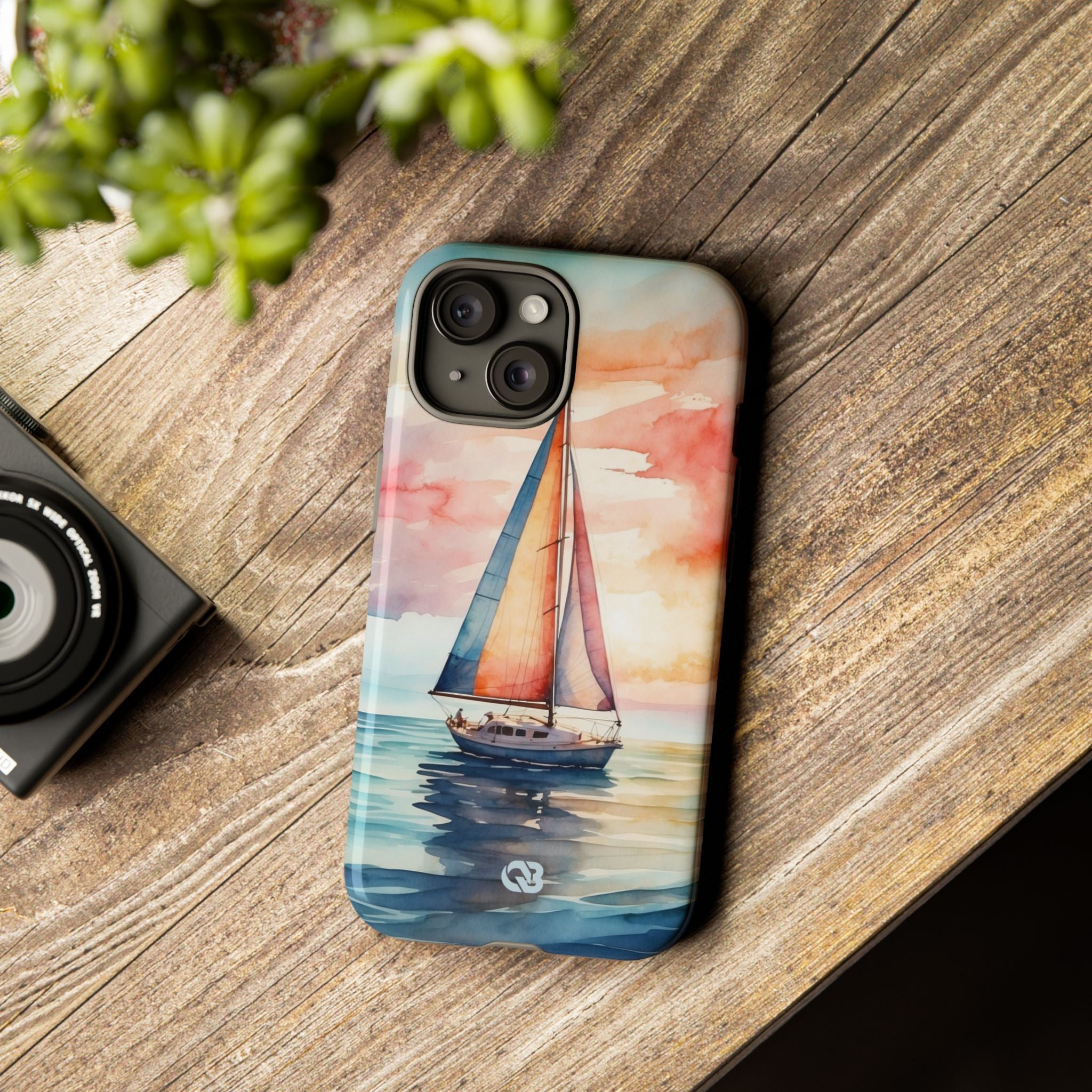 Crimson Horizon Sail · Tough Hoesje voor iPhone
