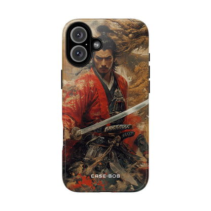 Crimson Samurai iPhone 16 Plus Case - Tough